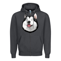 Smoke Husky Zipper Hoodie - Jasminsmagicworld