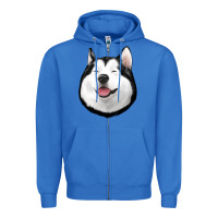 True Royal Husky Zipper Hoodie - Jasminsmagicworld