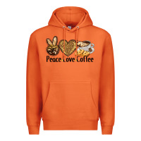 Carrot peace love coffee Premium Hoodie - BarkalooDesign