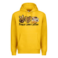 Lemon peace love coffee Premium Hoodie - BarkalooDesign
