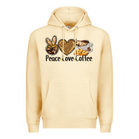 Pina Colada peace love coffee Premium Hoodie - BarkalooDesign