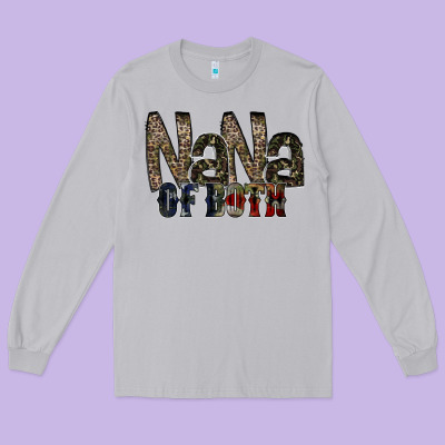 Nana Of Both Long Sleeve Tee Designed By Racoondesign