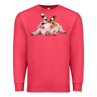 Cardinal baby pig with cowhide ribbon Premium Sweatshirt - RanaPortraitStore