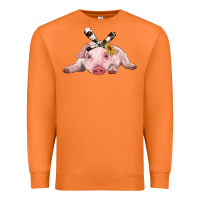 Carrot baby pig with cowhide ribbon Premium Sweatshirt - RanaPortraitStore