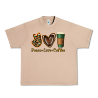 Burro peace love coffee Urban Heavy Tee - Jasminsmagicworld
