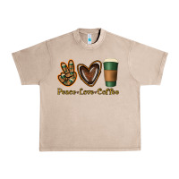 French Oak peace love coffee Urban Heavy Tee - Jasminsmagicworld