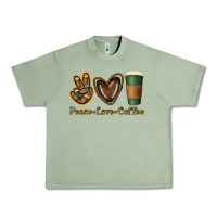 Oil Green peace love coffee Urban Heavy Tee - Jasminsmagicworld