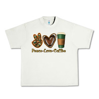 Pistachio peace love coffee Urban Heavy Tee - Jasminsmagicworld