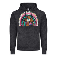 Vintage Black easter cross daisy egg rainbow Vintage Hoodie - Artiststas