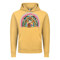 Vintage Mustard easter cross daisy egg rainbow Vintage Hoodie - Artiststas
