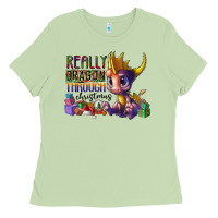 Matcha real dragon through christmas Ladies Tee - CowhideDigitalArt