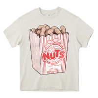 Cream Peanuts Heavy Core Tee - FaDigitalArtStudio