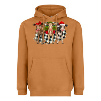 Meerkat Christmas heifers front view Heavyweight Hoodie - RanaPortraitStore