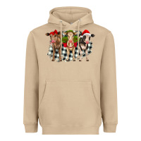 Mushroom Christmas heifers front view Heavyweight Hoodie - RanaPortraitStore