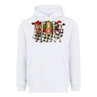 White Christmas heifers front view Heavyweight Hoodie - RanaPortraitStore