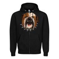 Black Bulldog Zipper Hoodie - Jasminsmagicworld