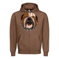 Chestnut Bulldog Zipper Hoodie - Jasminsmagicworld