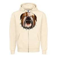 Sandshell Bulldog Zipper Hoodie - Jasminsmagicworld