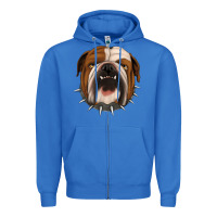 True Royal Bulldog Zipper Hoodie - Jasminsmagicworld