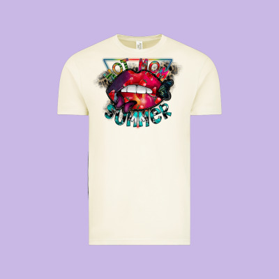 Hot Mom Summer Vintage Tee Designed By Cowhidedigitalart