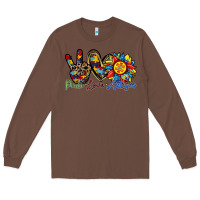 Chestnut peace love autism sunflower Long Sleeve Tee - RacoonDesign