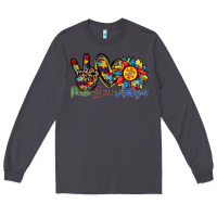 Smoke peace love autism sunflower Long Sleeve Tee - RacoonDesign