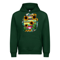 Forest Green New Mexico Map Sunflower Cactus Serape Urban Hoodie - RanaPortraitStore