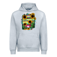 Heather Grey New Mexico Map Sunflower Cactus Serape Urban Hoodie - RanaPortraitStore