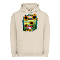 Pigment French Oak New Mexico Map Sunflower Cactus Serape Urban Hoodie - RanaPortraitStore