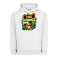 Pigment Lunar Rock New Mexico Map Sunflower Cactus Serape Urban Hoodie - RanaPortraitStore