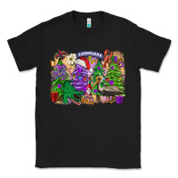 Black Christmas Louisiana Mardi Gras trees Classic Tee - FaDigitalArtStudio