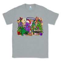 Heather Grey Christmas Louisiana Mardi Gras trees Classic Tee - FaDigitalArtStudio