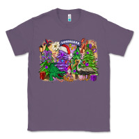 Lavender Christmas Louisiana Mardi Gras trees Classic Tee - FaDigitalArtStudio