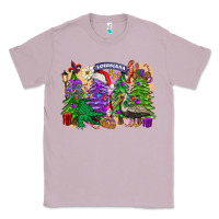 Lilac Christmas Louisiana Mardi Gras trees Classic Tee - FaDigitalArtStudio