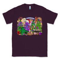 Plum Christmas Louisiana Mardi Gras trees Classic Tee - FaDigitalArtStudio