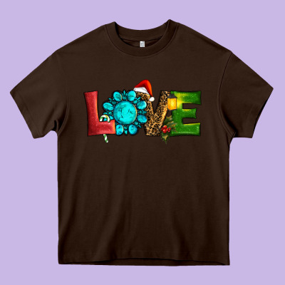 Christmas Gemstone Love Heavy Core Tee Designed By Ranaportraitstore
