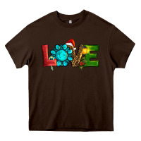 Chocolate Brown christmas gemstone love Heavy Core Tee - RanaPortraitStore