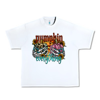 White Pumpkin Everything Urban Heavy Tee - CowhideDigitalArt