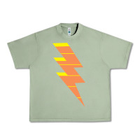Oil Green LIGHTNING BOLT Urban Heavy Tee - baoMotion