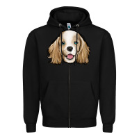 Black cocker spaniel Zipper Hoodie - Jasminsmagicworld