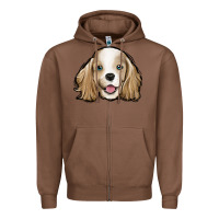 Chestnut cocker spaniel Zipper Hoodie - Jasminsmagicworld