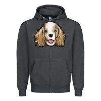 Smoke cocker spaniel Zipper Hoodie - Jasminsmagicworld