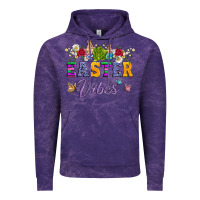 Cloud Purple easter vibes and butterfly with bunny and flowers Vintage Hoodie - Artiststas
