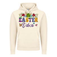 Vintage Artic easter vibes and butterfly with bunny and flowers Vintage Hoodie - Artiststas