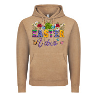 Vintage Coffee easter vibes and butterfly with bunny and flowers Vintage Hoodie - Artiststas