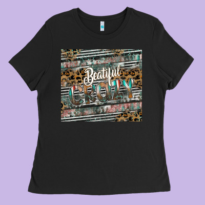 Beautiful Crazy Ladies Tee Designed By Cowhidedigitalart