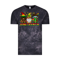 Cloud Black June Teenth Gnomes Vintage Tee - CowhideDigitalArt