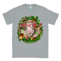 Heather Grey Christmas merino Classic Tee - BarkalooDesign