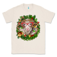 Natural Christmas merino Classic Tee - BarkalooDesign