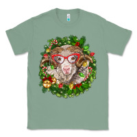 Sage Christmas merino Classic Tee - BarkalooDesign